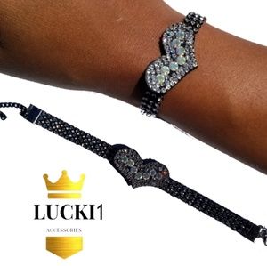 Black Diamond Heart Adjustable